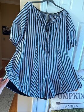 Gray Romper -fits large extra large